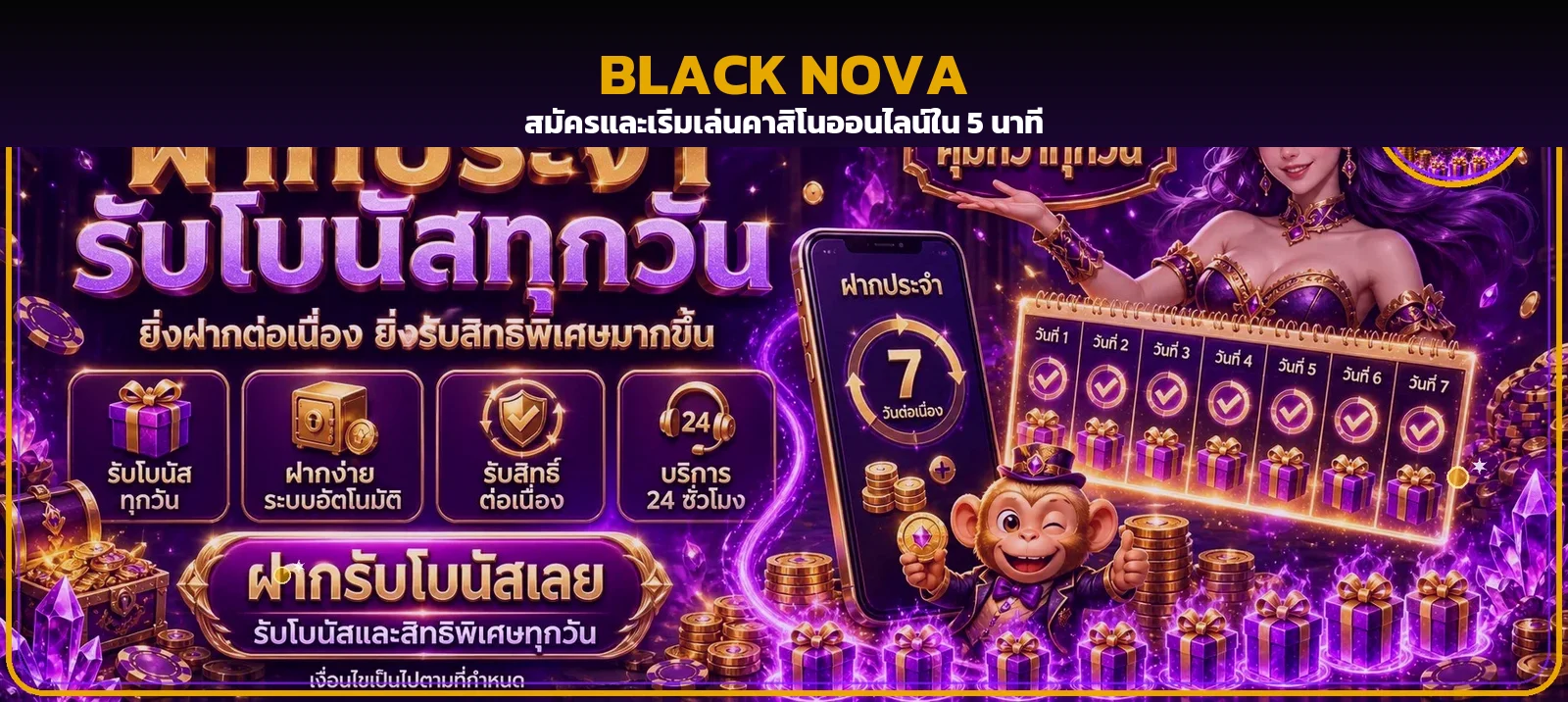 Black Nova สมัครฟรี ทางเข้าล่าสุด วิธีเริ่มเล่นมือใหม่